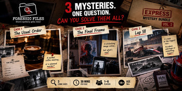 One Box, Three Crimes: The Ultimate Detective Mystery Game for Friends & Family